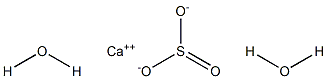 Calcium sulfite dihydrate Structure