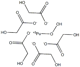 Dioxyplutonium(VI) glycolate Structure