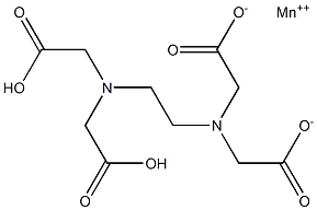Manganese(II) dihydrogen EDTA 구조식 이미지