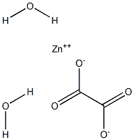 Zinc oxalate dihydrate 구조식 이미지