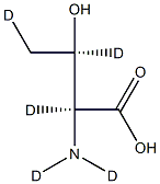 L-Threonine-D5 구조식 이미지