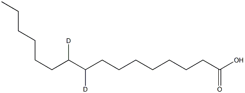 Palmitic Acid-9,10-D2 구조식 이미지