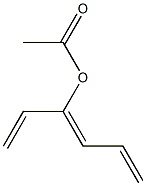 -HEXATRIENE-4-OL ACETATE 구조식 이미지