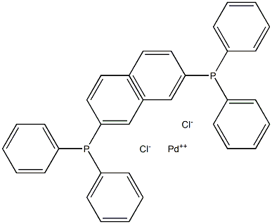 Bis(triphenylphosphine)palladium(II) chloride Structure