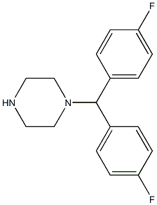 1-(bis(4-fluorophenyl)methyl)piperazine Structure