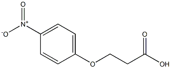 3-p-nitrophenoxypropionic acid Structure