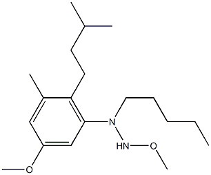 2,3-dimethoxy-5-methyl-6-isoamylpentyl phenylhydrazine Structure