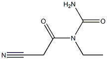 Cyanoacetylethylurea 구조식 이미지