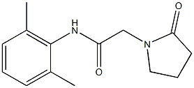 N-(2,6-dimethylphenyl)-2-oxo-1-pyrrolidineacetamide 구조식 이미지