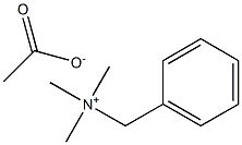 Benzyltrimethylammonium acetate Structure