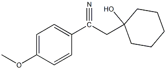 1-(p-methoxyphenyl-cyano)-methylcyclohexanol Structure