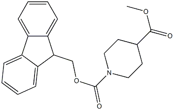 N-FMOC-piperidine-4-carboxylic acid methyl ester Structure