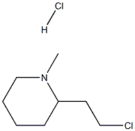 2-(2-chloroethyl)-N-methylpiperidine hydrochloride Structure