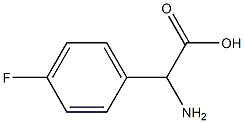 A-amino-4-fluorophenylacetic acid Structure