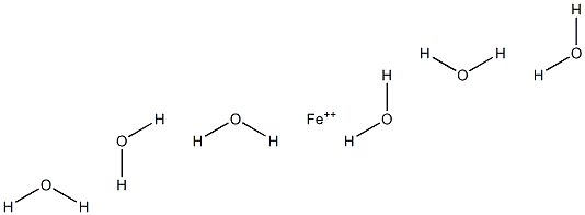 Ferrous hexahydrate Structure