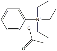 Phenyl triethylammonium acetate Structure