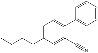 P-butyl biphenyl cyanide Structure