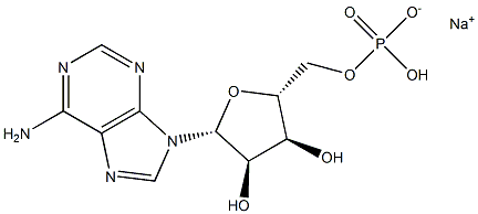 5'-adenosine monophosphate monosodium salt 구조식 이미지
