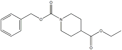 N-CBZ-piperidine-4-carboxylic acid ethyl ester Structure