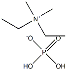 Dimethyldiethylammonium dihydrogen phosphate Structure