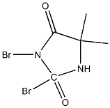 2,3-dibromo-5,5-dimethylhydantoin Structure