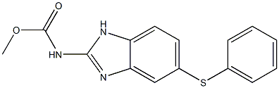 Methyl (5-(phenylthio)-1H-benzimidazol-2-yl)carbamate Structure