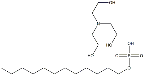 dodecyl triethanolamine salfate 구조식 이미지