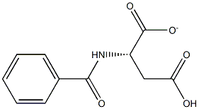 N-benzoyl aspartate Structure