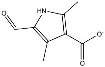 5-formyl-2,4-dimethyl-pyrrole-3-carboxylate Structure