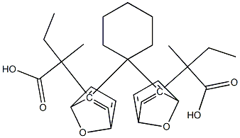 2,2'-[cyclohexylidene-bis(p-phenylene oxide)] bis[2-methylbutyrate] Structure
