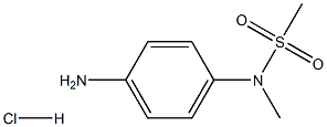 4-(N-methylmethanesulfonamido)phenylamine hydrochloride 구조식 이미지