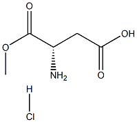 L-aspartic acid methyl ester hydrochloride Structure