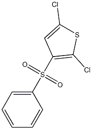 2,5-dichloro-3-benzenesulfonylthiophene Structure