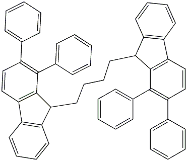 1,4-bis(diphenylfluorenyl)butane Structure