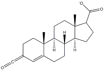 3-carbonyl-4-androstene-17-carboxylate 구조식 이미지