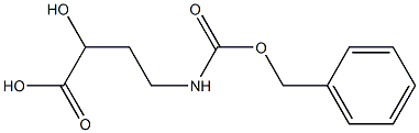 L-4-benzyloxycarbonylamino-2-hydroxybutyric acid Structure