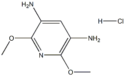 2,6-dimethoxy-3,5-diaminopyridine hydrochloride 구조식 이미지