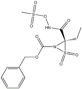 N-Sulfonyl Benzyloxycarbonyl Threonine Amide O-Mesylate 구조식 이미지