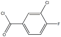 4-Fluoro-3-chlorobenzoyl chloride 구조식 이미지