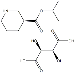 (S)-3-piperidinecarboxylic acid methyl (ethyl) ester-D-tartrate Structure