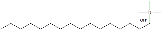 HEXADECYLTRIMETHYLAMMONIUMHYDROXIDE,10%AQUEOUSSOLUTION 구조식 이미지