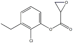 ETHYL-O-CHLOROPHENYL GLYCIDATE 구조식 이미지