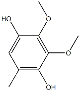 2-3-dimethoxy-5-methyl 1,4-dihydroxybenzene 구조식 이미지