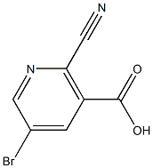 2-Cyano-5-Bromonicotinic acid Structure