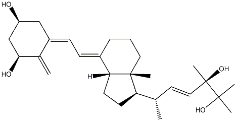 (E,3R,6S)-6-[(1R,3aR,4E,7aR)-4-[(2Z)-2-[(3S,5S)-3,5-dihydroxy-2-methylidene-cyclohexylidene]ethylidene]-7a-methyl-2,3,3a,5,6,7-hexahydro-1H-inden-1-yl]-2,3-dimethyl-hept-4-ene-2,3-diol Structure