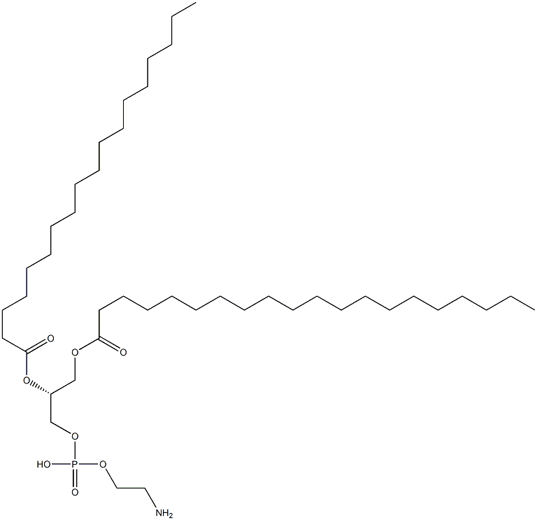 2-aminoethoxy-[(2R)-3-icosanoyloxy-2-octadecanoyloxy-propoxy]phosphinic acid 구조식 이미지