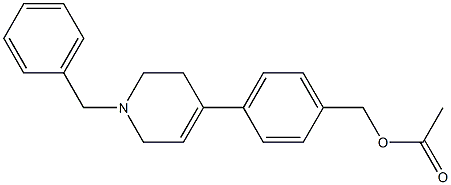 4-(1-Benzyl-1,2,3,6-tetrahydro-4-pyridinyl)benzyl acetate Structure