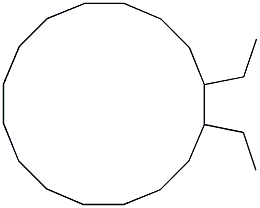 Cyclohexadecane, 1,2-diethyl- Structure