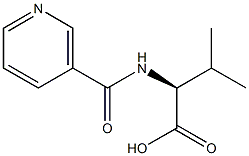 NICOTINOYL-L-VALINE 구조식 이미지