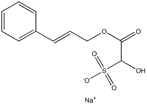 SODIUM HYDROXY-(CINNAMYLOXYCARBONYL)-METHANESULFONATE 구조식 이미지